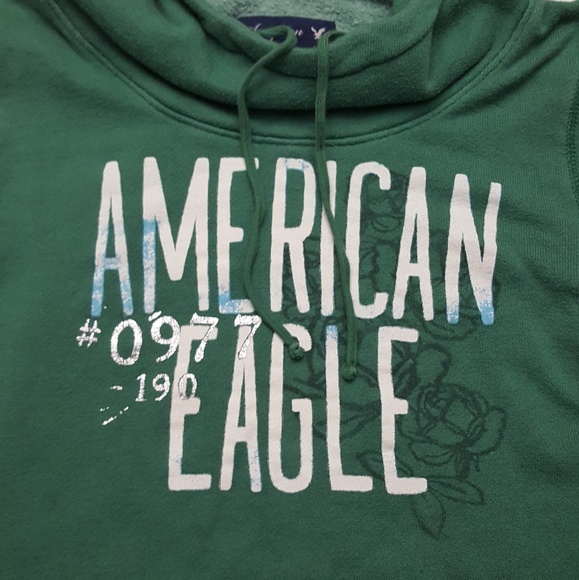 American Eagle Cowl Neck Hoodie - Picture 2 of 3